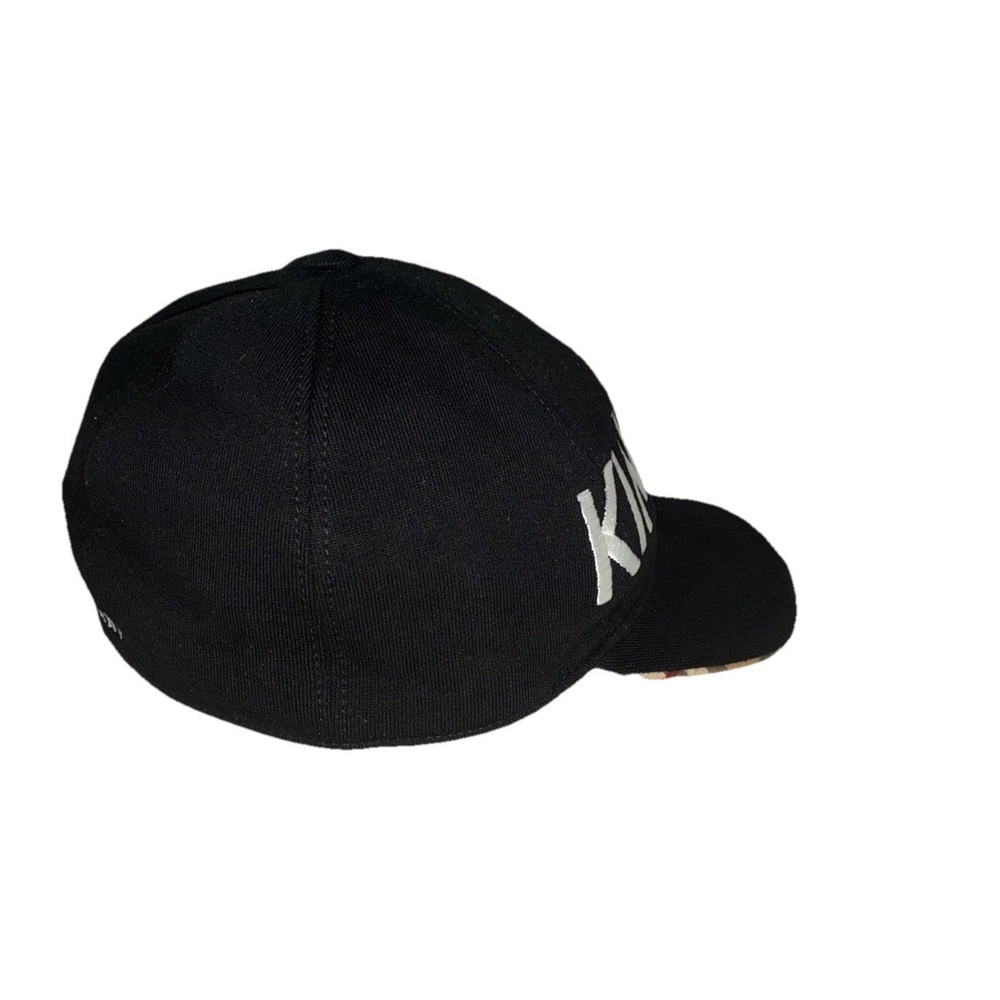 BURBERRY Baseball Cap Men's‎ M Black October B Series Kingdom Logo Italy NEW - Picture 2 of 9